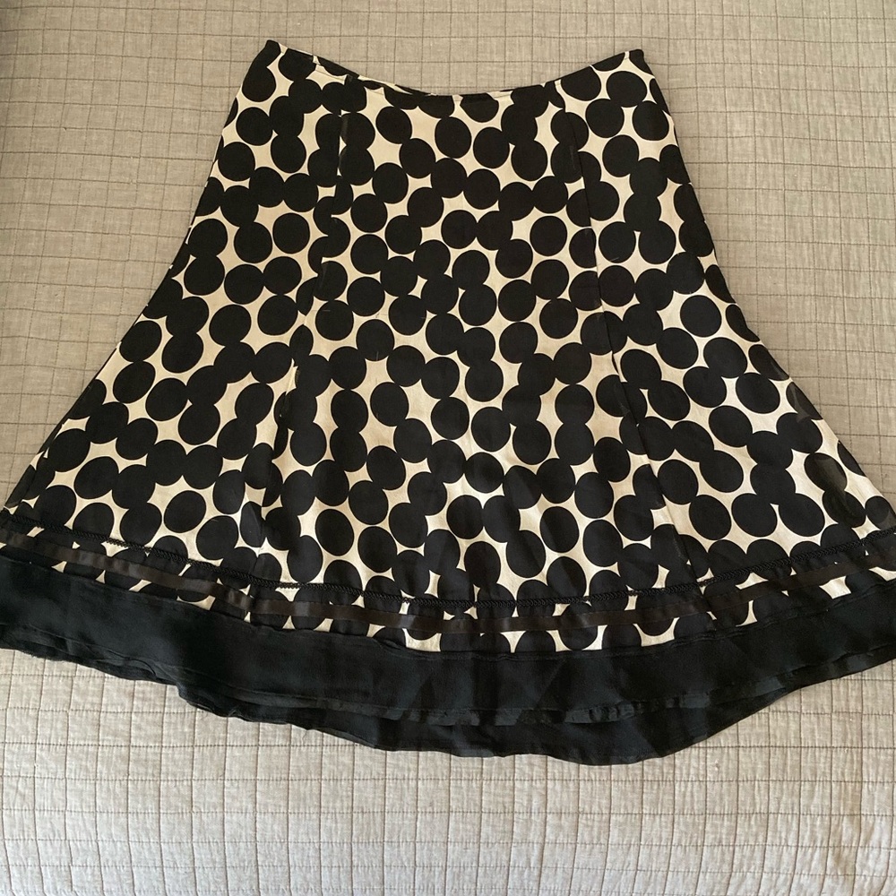 Black Dotted Midi Skirt, Black House White Market